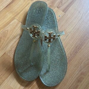 Tory Burch Gold Glitter Women's Sandals size 11 Women’s
